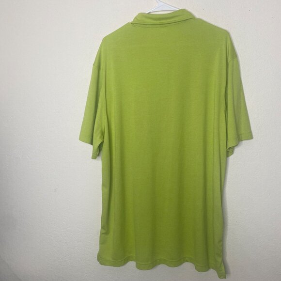 Duluth Trading Polo Golf Shirt Mens XL Lime Green Lightweight Moisture-Wicking - Picture 4 of 8